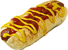 Hot dog of venison Frank
